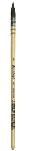 da Vinci Aquarell-Serie 418 Petit Gris Pur Pinsel, Wasch-/Mop reines Russisches blaues Eichhörnchen, Größe 0