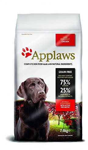 Applaws Alimento completo de pollo para perros adultos de razas grandes - 1 x 7.5kg Bolsa