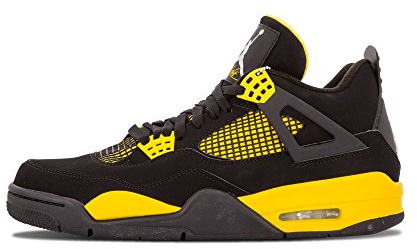 Nike Air Jordan 4 Retro 'Thunder' Black/white-tour Yellow Trainer, (nero), 41