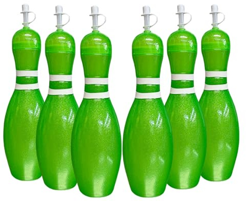 Sierra Novelty Bowling Stuff Wasserflaschen, groß, Grün, 6 Stück