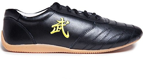 Leather Tai Chi Shoes Martial Arts Kung fu Shoes Chi Kung Shoes Martial Arts Boxing Shoes (Black, US11 // EUR 47 // Foot Length 28.5CM)