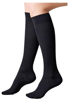 Ofa 365 Stützstrümpfe Kniestrümpfe Reisestrümpfe Damen/Herren vitalisierend, Farbe:schwarz, Größe Ofa:III (42/44)