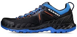 Mammut Alnasca Knit III Low GTX Chaussures de Montagne pour Homme, Black Glacier Blue, 39.5 EU