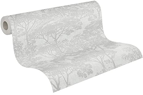 A.S. Création Papier Peints De Forêt Cuba intissé 10.05 m x 0.53 m Beige Crème Fabriqué en Allemagne 380234 38023-4