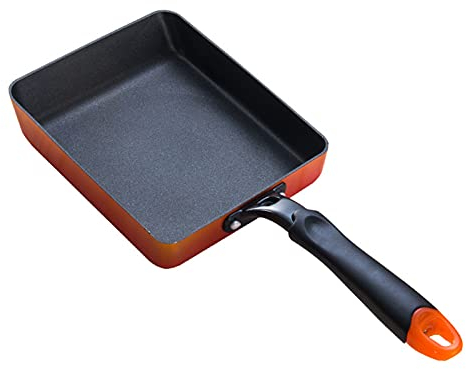 LJFLI Poêle Tamagoyak Omelette Japonaise Moule aux œufs frits Melaleuca Poêle antiadhésive Omelette Plat carré Gaz électromagnétique Universel