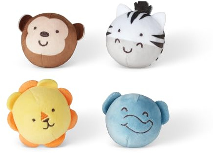 Melissa & Doug Rollables Les Amis du Safari, Jouet pour Nourrissons et Jeunes Enfants (4 pièces)