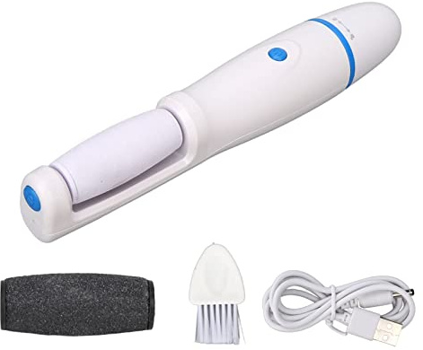 Lima Eléctrica para Pies, Molilla de Pie USB Nano Vidrio Automático Cargable Gentil Foot Potencia Duradera Removedor para Callos Pedicura Profesional Ideal para Eliminar Y Quitar Durezas(Azul)