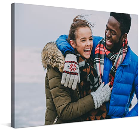 PICANOVA – Stampa su Tela Personalizzata 40x30 cm – Quadro su Tela Personalizzato con la Tua Foto – la Tua Foto su Tela