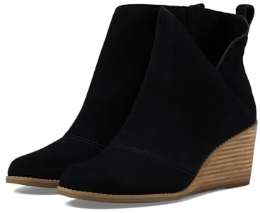 TOMS Bottines SuttonAnkle pour femme, Daim noir, 38 EU