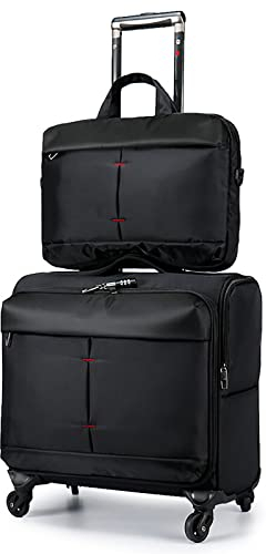 GOTYKE Handgepäck, große Laptoptasche auf Rädern, Rolltasche, Pilotenkoffer, Laptoptasche, Übernachtungsfach, Unisex, Roll-Laptop, Aktentasche, Businesstasche, Handgepäck, Flugkoffer, Reisetasche