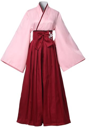COSDREAMER Kimono da donna Geisha giapponese Yukata con volant top e pantaloni (S)