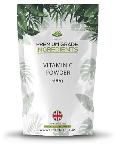 Vitamin C Ascorbic Acid Powder - 500g Pouch - Premium Grade Ingredients | Pure Vitamin C Powder 500g (Ascorbic Acid) - Helps Maintain a Strong Immune System (Unflavoured)