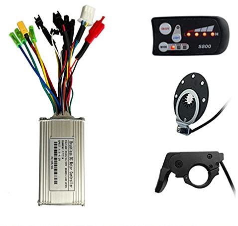 Hopbucan 1 Set E-Bike LCD Display Meter S800 LCD Display 17A Three-Mode Sine for WAVE Controller Kits 24V 36V 48V 250W 350W