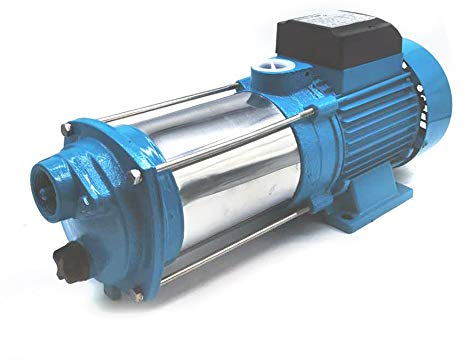 Kreiselpumpe Hauswasserwerk, 100m maximale Förderhöhe 4000 L/H 10Bar Gartenpumpe mit Schraube aus rostfreiem Stahl 2200W Wasserpumpe Jet pumpe Hauswasserwerk Kreiselpumpe