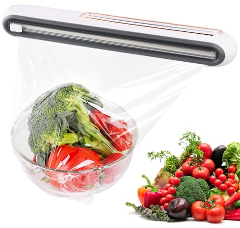 Chstarina Taglierina per Pellicola Magnetica, Dispenser per Pellicola Trasparente, Taglia Pellicola da Cucina, Porta Pellicola per Alluminio Carta Stagnola Carta da Forno