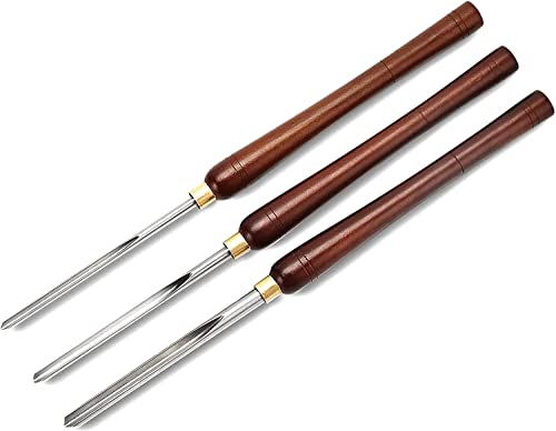 BomDog Meißel, Drechseleisen-Hss-Schüssel-Set, 3-Teiliges Drechselwerkzeug Für Holzdrehmaschinen, 1/4 Nut, 3/8 Und 1/2 Hochgeschwindigkeitsstahl-Hohleisen-Set