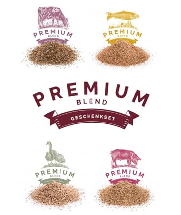 KAISER Company Premium Set - feine Räucherspäne - Preisermäßigtes Set mit 4 Packungen feiner Holzspäne - Zum Räuchern von Schweinefleisch, Geflügel, Rindfleisch, Fisch und Käse