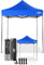 COBIZI Gazebo 2x2 Pieghevole Impermeabile senza Parete Laterale,Gazebo Esterno Resistente,Tende per Gazebo,Tendone Padiglione Pop Up per Feste Campeggio (2 per 2m Blu)