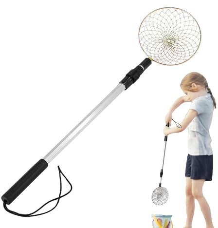 Sea Shell Scooper – Setaccio in lega di alluminio, setaccio per sabbia da spiaggia, setaccio per sabbia extra lungo, manico regolabile, paletta da spiaggia per sabbia, conchiglie da caccia e rocce