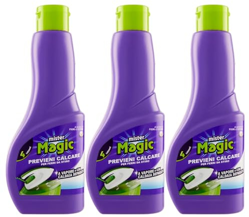 Detergente Previeni Calcare Per Ferri Da Stiro a Vapore e Con Caldaia Separata 200ml (3 Flaconi)