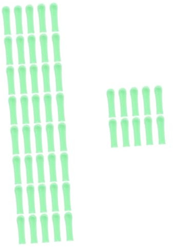 FRCOLOR 50pcs Earwax Removal Tool Kit Replacement Sleeves Soft Silicone Ear Spoon Covers for Gentle Cleaning