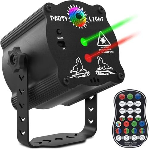 Household Stage Projector Lights - Outdoor Christmas LED Colorful Lights With Remote Control Timer for Courtyard Garden Party