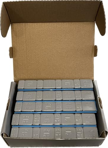 OBG Automotive Alloy Wheel Balancing Weights, Grey Coated, Box of 50 Strips, 60G Each
