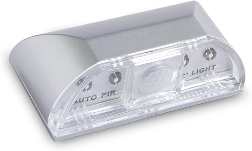 EONANT Luce per buco della serratura, rilevatore di movimento a infrarossi PIR, LED Smart Door Lock Sensor Light, alimentato a batteria con 4 LED per porta, cucina, scale, toilette e molto altro