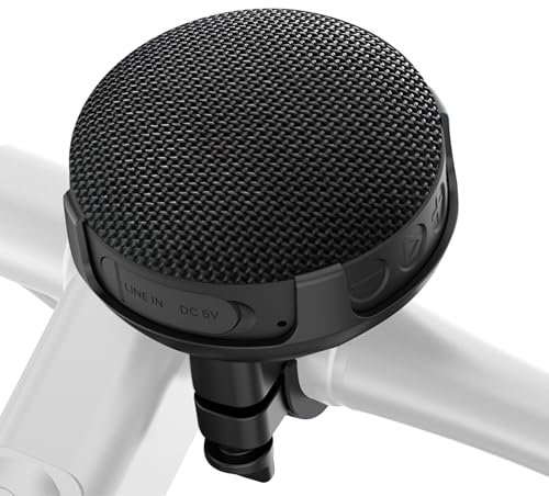 Petyoung Enceinte Bluetooth pour vélo, portable, étanche, sans fil, avec support de montage pour l'extérieur, les voyages, le vélo