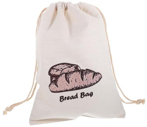 CONGARTENO Bread Bag Reusable Drawstring Closure Airtight Bread Storage Pastry Pouches