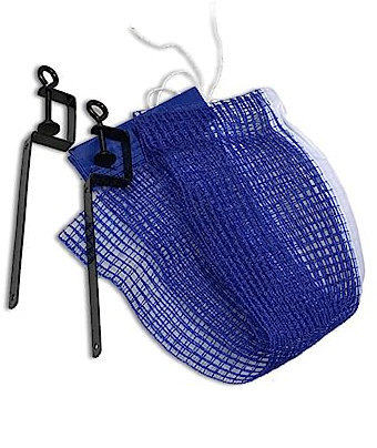 INOOMP Tischtennis Netzrahmen Set Blau Tragbares Netz Mit Halterung Für Tischtennis-Spiele Zu Hause Im Büro Schule Für Erwachsene
