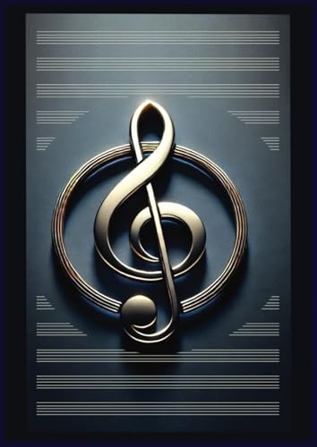 Quaderno musicale pentagrammato: A4 - 100 pagine - 15 pentagrammi per pagina