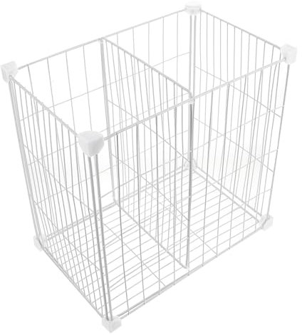 ELAYARD Chest Freezer Dividers Storage Baskets Adjustable Wire Organizer for Bottom Freezer White for Fruit Vegetable and Pantry Organization