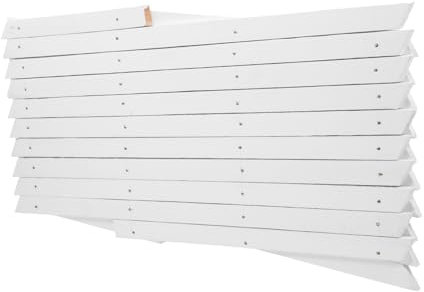 Milisten Treillis Mural en Bois Extensible pour Plantes Grimpantes, Clôture De Jardin Blanche H44 Cm, Panneau Réglable pour Intérieur Et Extérieur, Support Robuste Et Gain De Place
