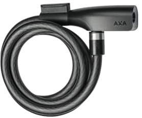AXA Resolute 10-150 Kabelschloss – Länge 150 cm – Sichereitsstufe 4 – inkl. Halterung – Schwarz