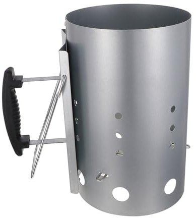 TOBBOMEY Accendifuoco Barbecue Base Ampia e Manico in Nylon Antiscottatura Avvia Carbonella Rapidamente per Braciere BBQ da Esterno