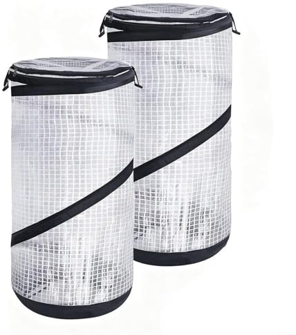 Lastdaytime Mini-Gewächshaus für Outdoor-Pflanzen – 2 Stück PVC-Wetterschutz mit schwarz-weißem UV-beständigem Material, einfach faltbares Design für den Garten, Frostschutz