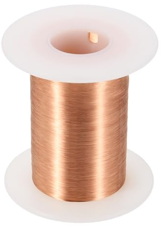 QUARKZMAN Kupferlackdraht 0.06mm, 42 AWG, isolierter bis 155°C Kupferdraht, Lackdraht für Transformatoren, Handwerk, Elektrik und DIY (113.4g）