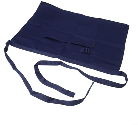 Delantal de cintura ajustable para profesionales culinarios y entusiastas de la cocina, adecuado para usar en restaurantes, cafeterías y cocinas occidentales (azul marino)