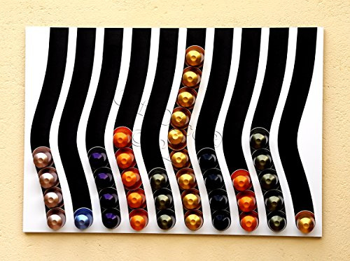 Cafedeco distributeur présentoir pour 100 capsules compatible capsules nespresso 10N 47x33x1cm