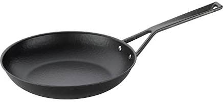 kela Bratpfanne 28 cm RUVIDO, Bratpfanne Induktion, Eisenpfanne unbeschichtet mit Reliefstruktur, voreingebrannt