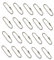 Estensione per Catena,100 PCS Catena a Sfera con Perline in Metallo Catena a Palline per Collana Catenina Connettori Prolunga per Etichette di Collana Portachiavi Artigianato Argento 6 Pollici