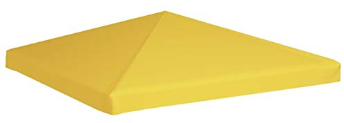 Lechnical Copertura Superiore per Gazebo 270 g/m² 3x3 m Gialla,Copertura Superiore per Gazebo,Telo Gazebo Impermeabile,Copertura Gazebo Campeggio