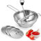 Passing Device 20 Cm Food Mill with 3 Interchangeable Perforated Discs Passing Mill Made of Stainless Steel for Tomato Sauce, Applesauce, Purees, Soup, Jam, Baby Porridge Sauces