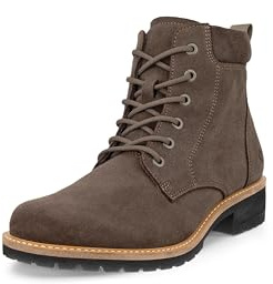 ECCO Elaina Combat Boot för kvinnor, Mörk lera, 38 EU