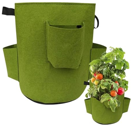 Strawberry -Waxs -Bag, jordgubbspåse för odling av växtplantor andas växter för 5 gallon för trädgård -jordbär, blommor, blommor