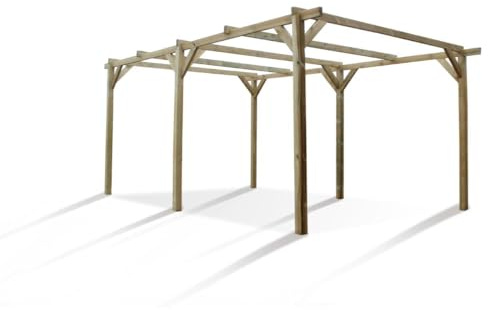 Carport Bois sans Toit 15,36 m² Henri - carport en Bois traité