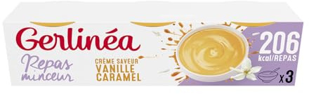 Gerlinéa - Coupelle Crème Repas Minceur - Substitut de Repas Complet et Rapide - Saveur : Vanille Caramel - 90677 630gr