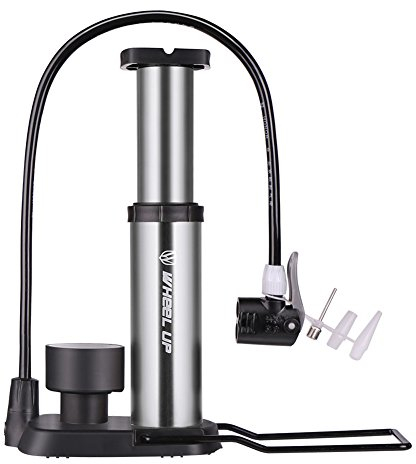 ele ELEOPTION Tragbare Fußpumpen Standpumpe Fahrradpumpe mit Manometer 120 Psi Hochdruck Ultra leichte Pumpe inklusive Adapter für Fahrrad Motorrad Schwimmgürtel Schlauchboot Basketball Fußball usw.