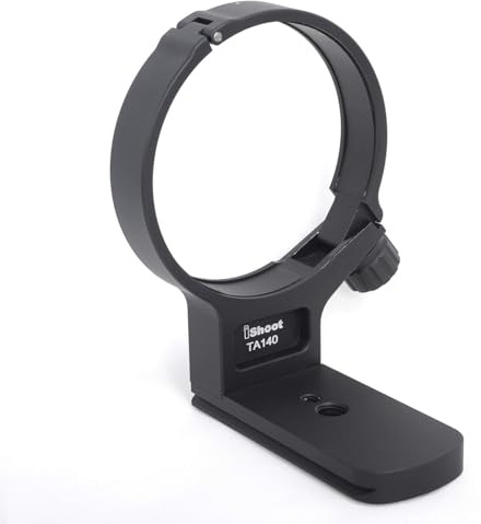 iShoot Soporte de collar de lente totalmente metálico compatible con lente Tamron 100-400 mm f/4.5-6.3 Di VC USD (A035), placa de liberación rápida ARCA-Swiss Fit integrada para abrazadera de cabeza